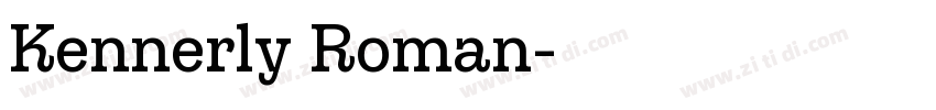 Kennerly Roman字体转换